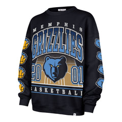 MEMPHIS GRIZZLIES GO BIG '47 OVERSIZED CREW WOMENS FALL NAVY