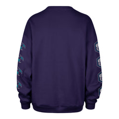 CHARLOTTE HORNETS GO BIG '47 OVERSIZED CREW WOMENS PURPLE