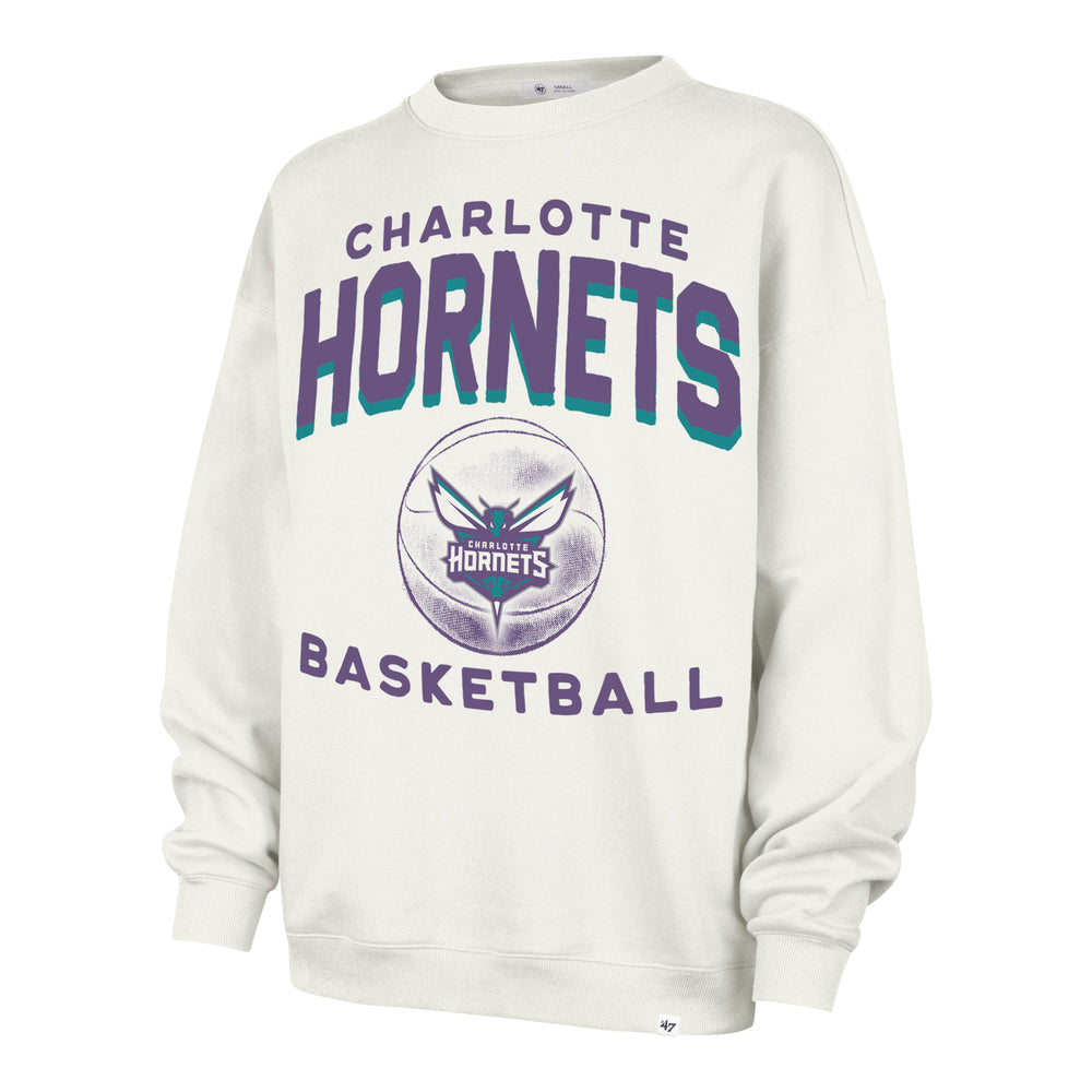 CHARLOTTE HORNETS ARCH CLOUD '47 OVERSIZED CREW WOMENS SANDSTONE