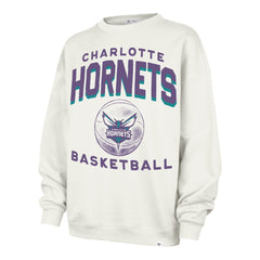 CHARLOTTE HORNETS ARCH CLOUD '47 OVERSIZED CREW WOMENS SANDSTONE