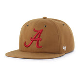 ALABAMA CRIMSON TIDE CARHARTT '47 CAPTAIN RL RELAXED FIT BROWN