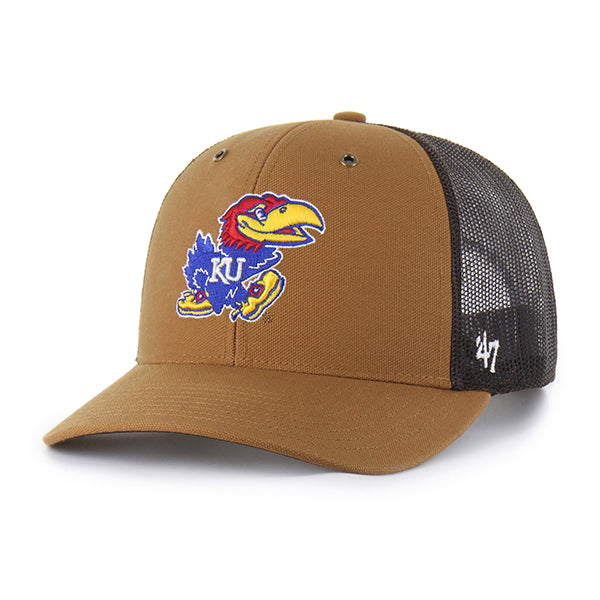 KANSAS JAYHAWKS CARHARTT '47 TRUCKER BROWN