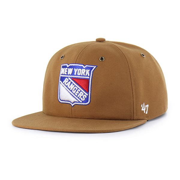 NEW YORK RANGERS CARHARTT '47 CAPTAIN RL RELAXED FIT BROWN