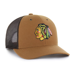 CHICAGO BLACKHAWKS CARHARTT '47 TRUCKER BROWN
