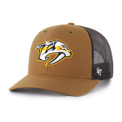 NASHVILLE PREDATORS CARHARTT '47 TRUCKER BROWN