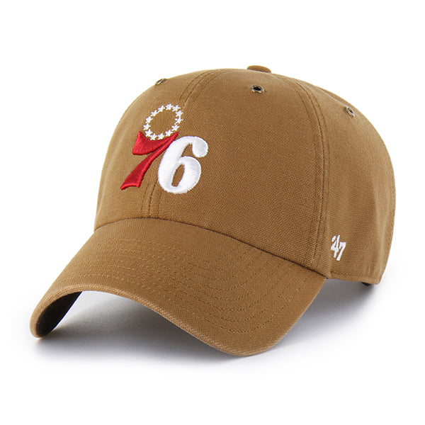 PHILADELPHIA 76ERS CARHARTT '47 CLEAN UP BROWN