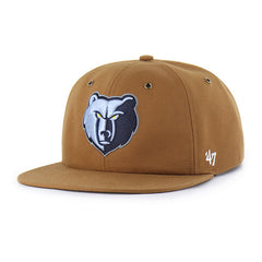 MEMPHIS GRIZZLIES CARHARTT '47 CAPTAIN RL RELAXED FIT BROWN