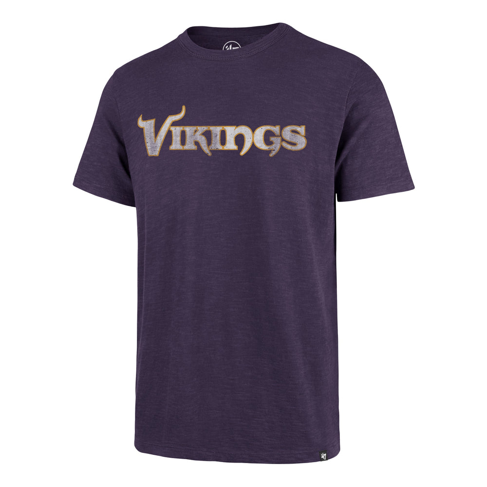 MINNESOTA VIKINGS GRIT WORDMARK '47 SCRUM TEE GRAPE