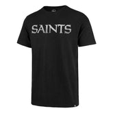 NEW ORLEANS SAINTS GRIT WORDMARK '47 SCRUM TEE JET BLACK