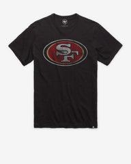 SAN FRANCISCO 49ERS GRIT '47 SCRUM TEE JET BLACK