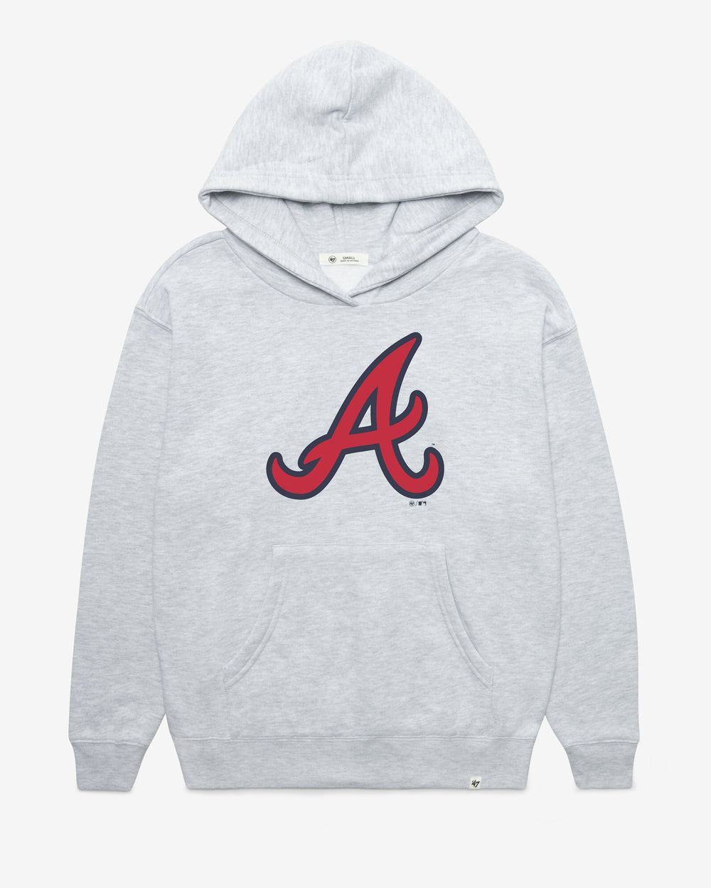 ATLANTA BRAVES IMPRINT '47 NAOMI HOOD WOMENS RELAY GREY