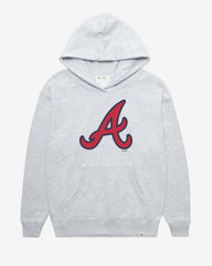 ATLANTA BRAVES IMPRINT '47 NAOMI HOOD WOMENS RELAY GREY