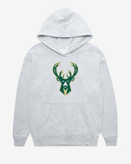 MILWAUKEE BUCKS IMPRINT '47 NAOMI HOOD WOMENS RELAY GREY