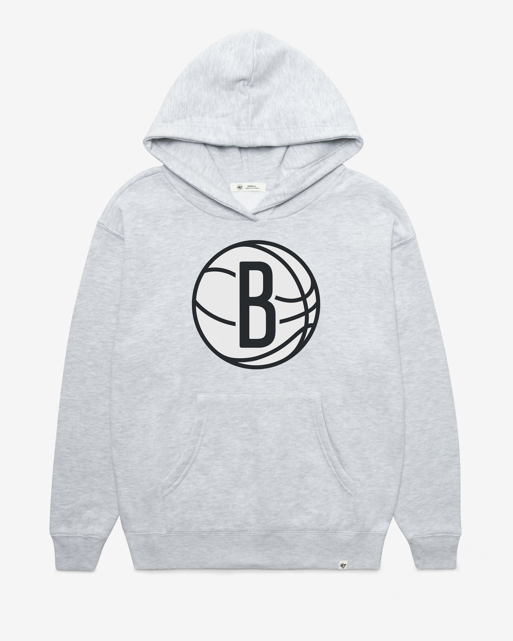 BROOKLYN NETS IMPRINT '47 NAOMI HOOD WOMENS RELAY GREY