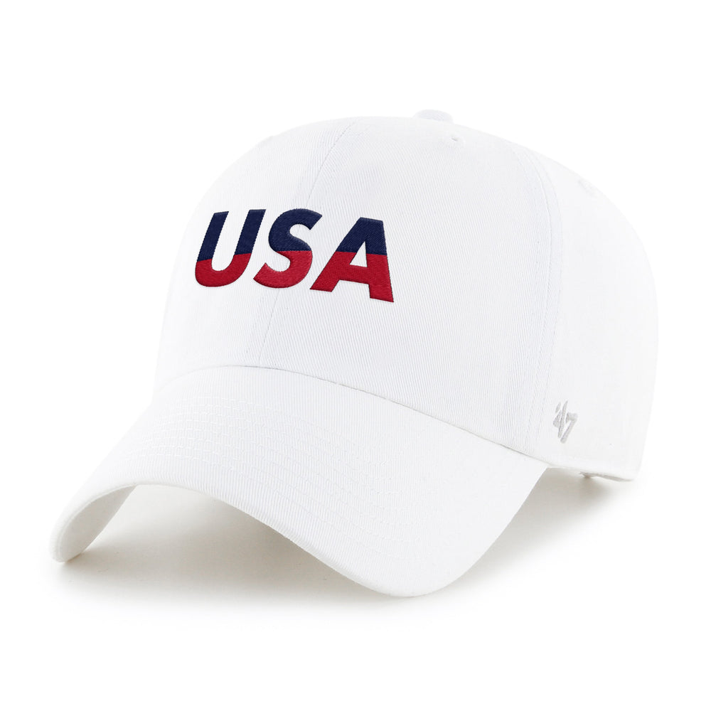 UNITED STATES U.S.A. BASE RUNNER SCRIPT '47 CLEAN WHITE