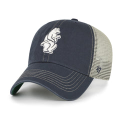 CHICAGO CUBS COOPERSTOWN TRAWLER '47 CLEAN UP VINTAGE NAVY