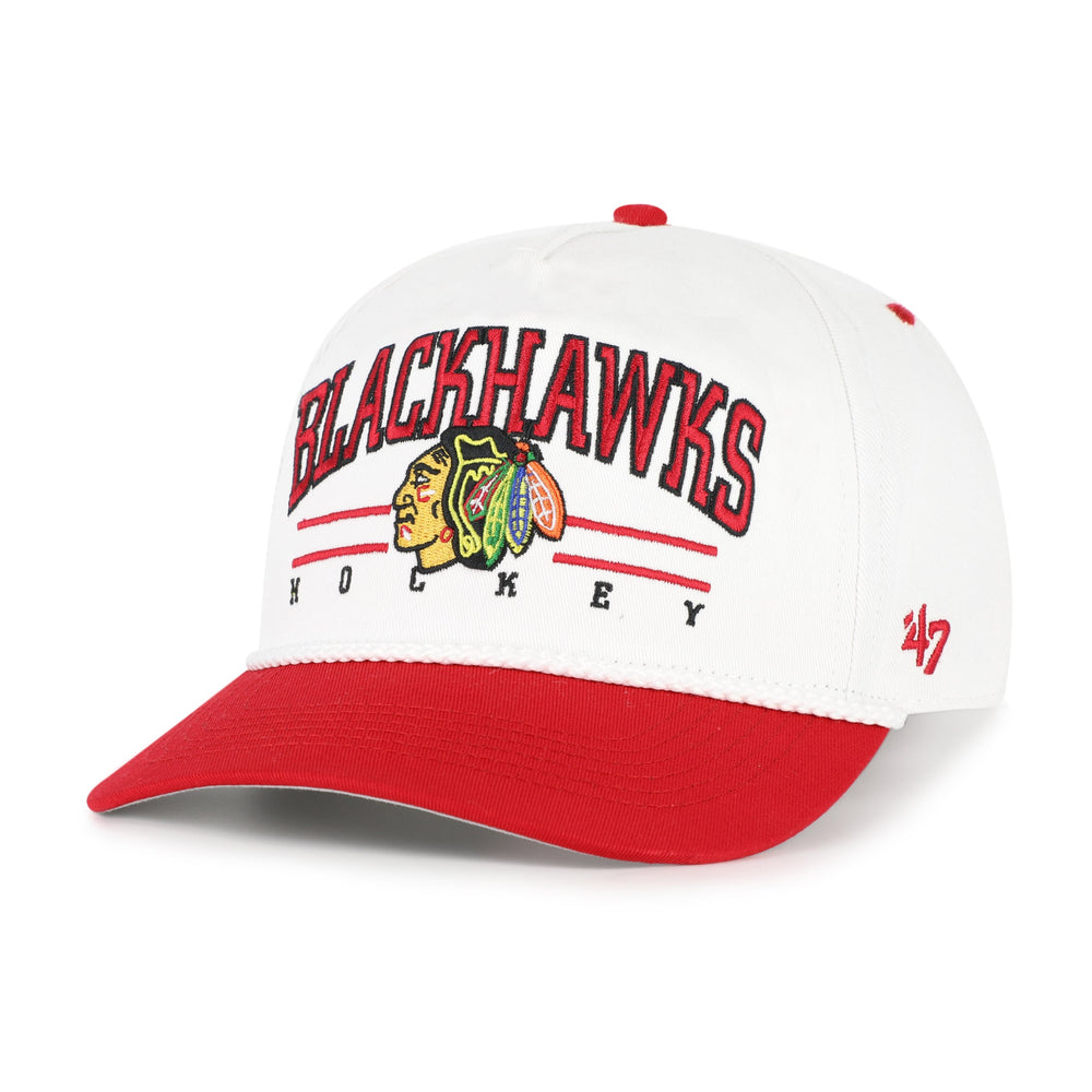 CHICAGO BLACKHAWKS ROSCOE ROPE TWO TONE '47 HITCH WHITE