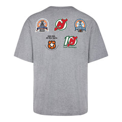 NEW JERSEY DEVILS VINTAGE HISTORY LOCK '47 FOUNDATION TEE QUARTZ GREY