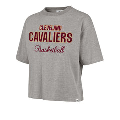 CLEVELAND CAVALIERS PIVOT DROP NEEDLE '47 CITY TEE WOMENS SLATE GREY