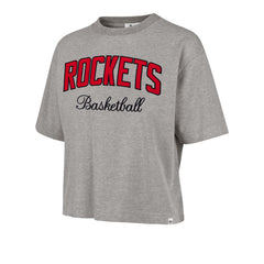HOUSTON ROCKETS PIVOT DROP NEEDLE '47 CITY TEE WOMENS SLATE GREY