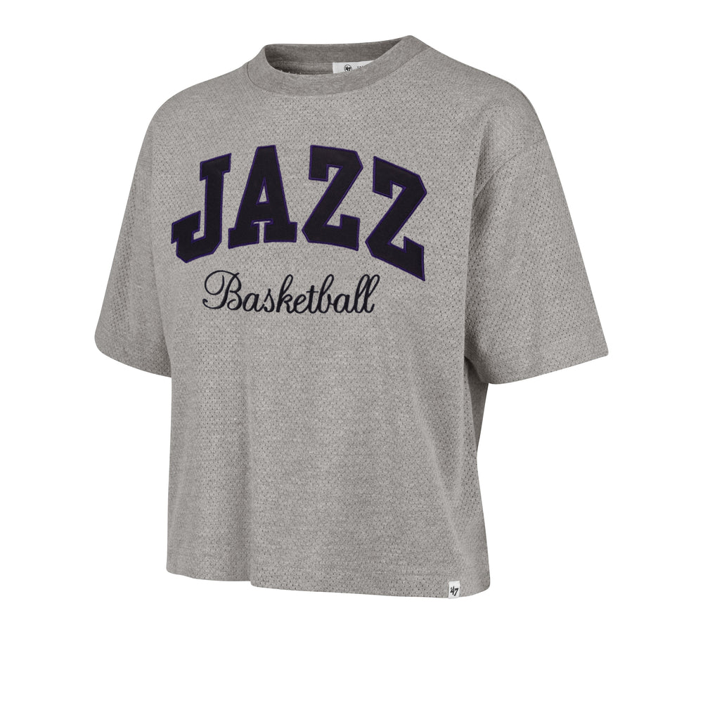 UTAH JAZZ PIVOT DROP NEEDLE '47 CITY TEE WOMENS SLATE GREY
