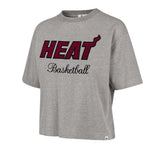 MIAMI HEAT PIVOT DROP NEEDLE '47 CITY TEE WOMENS SLATE GREY