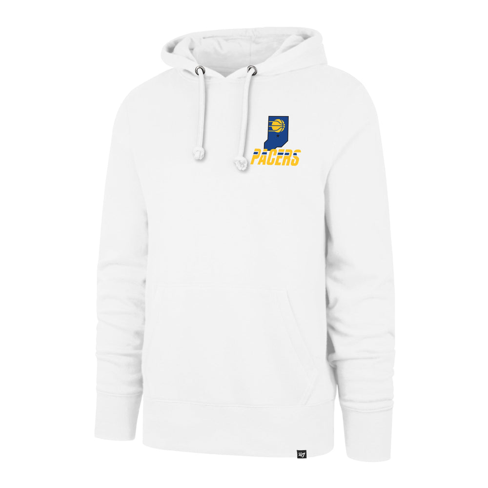 INDIANA PACERS CITY EDITION JAB STEP '47 HEADLINE HOOD WHITE WASH