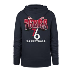 PHILADELPHIA 76ERS CITY EDITION JAB STEP '47 HEADLINE HOOD FALL NAVY
