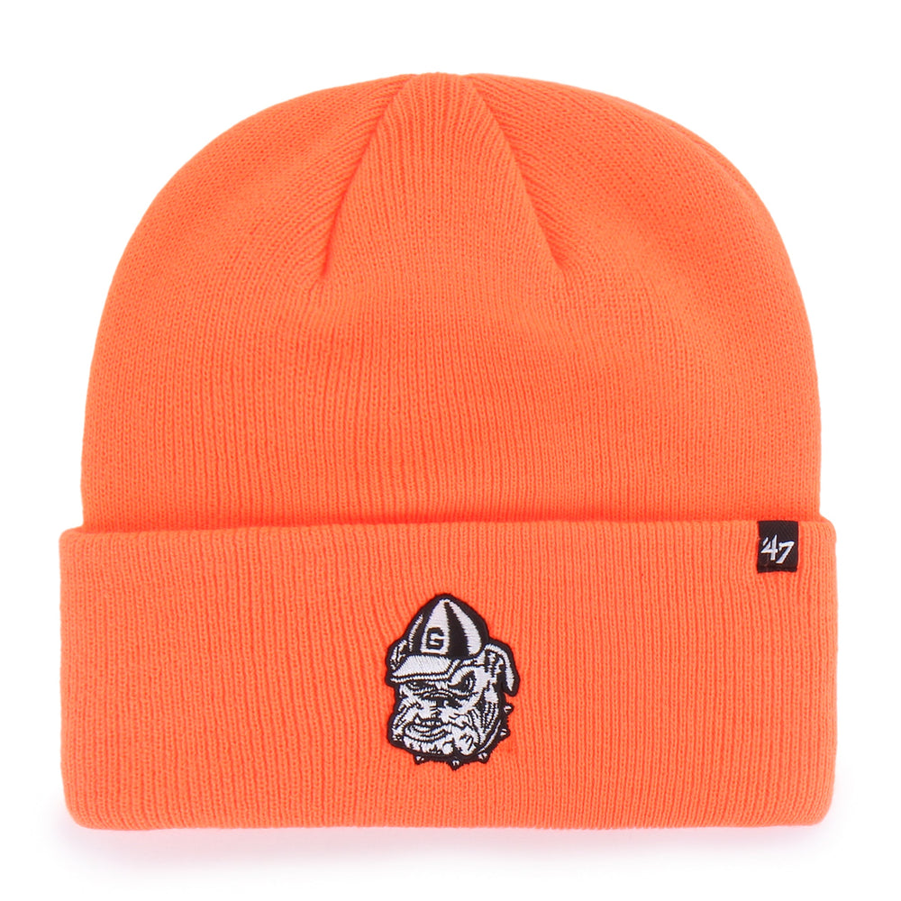 GEORGIA BULLDOGS HUNTER '47 CUFF KNIT NEON ORANGE