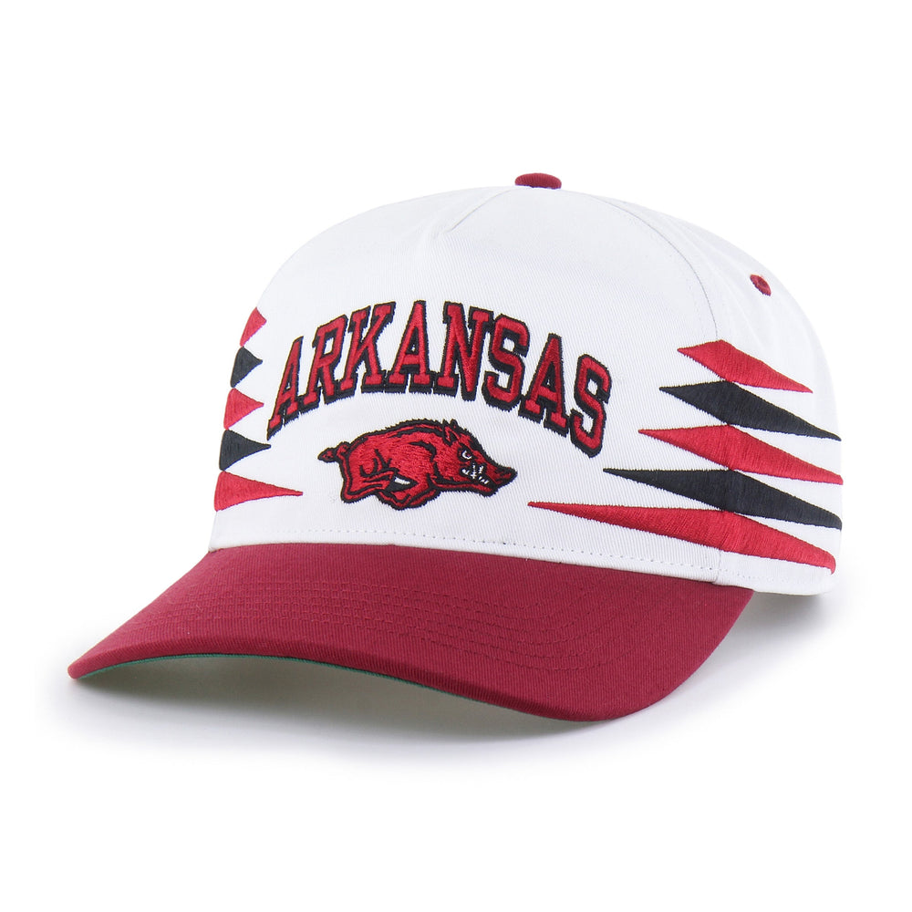 ARKANSAS RAZORBACKS DIAMOND CUT '47 HITCH WHITE