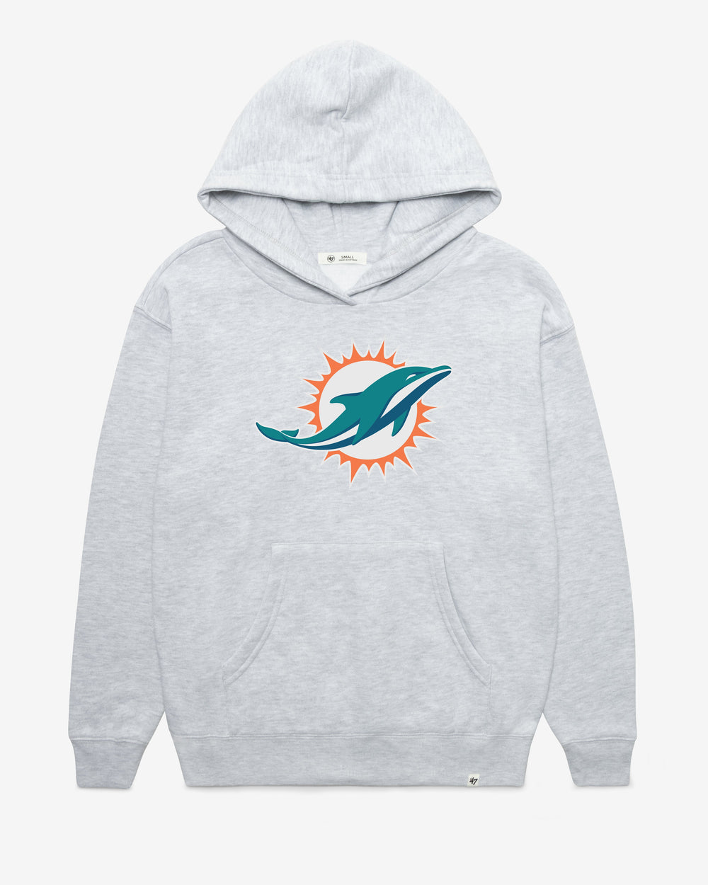 MIAMI DOLPHINS IMPRINT '47 NAOMI HOOD WOMENS RELAY GREY