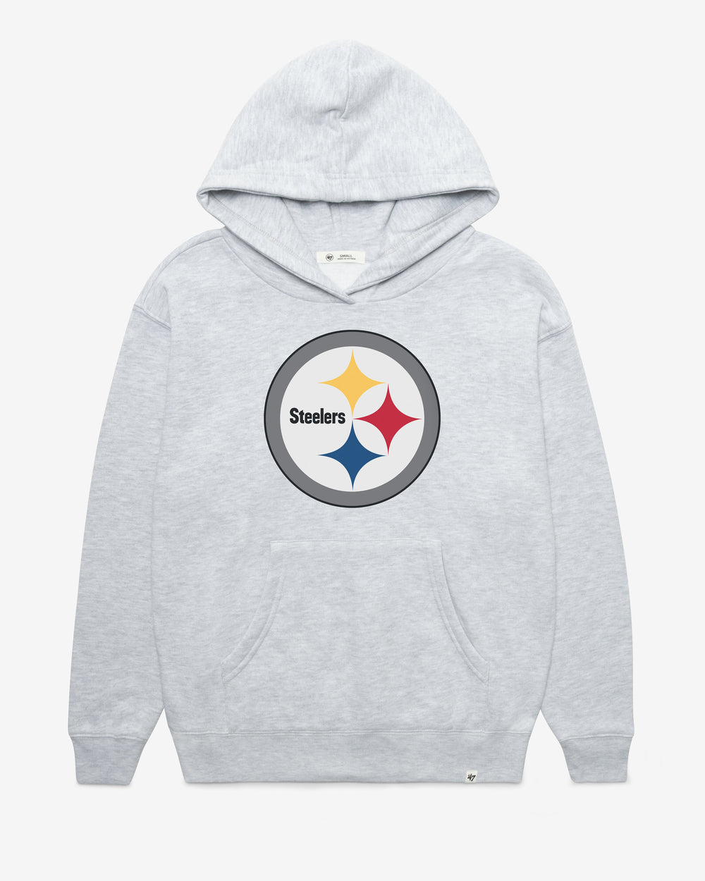 PITTSBURGH STEELERS IMPRINT '47 NAOMI HOOD WOMENS RELAY GREY