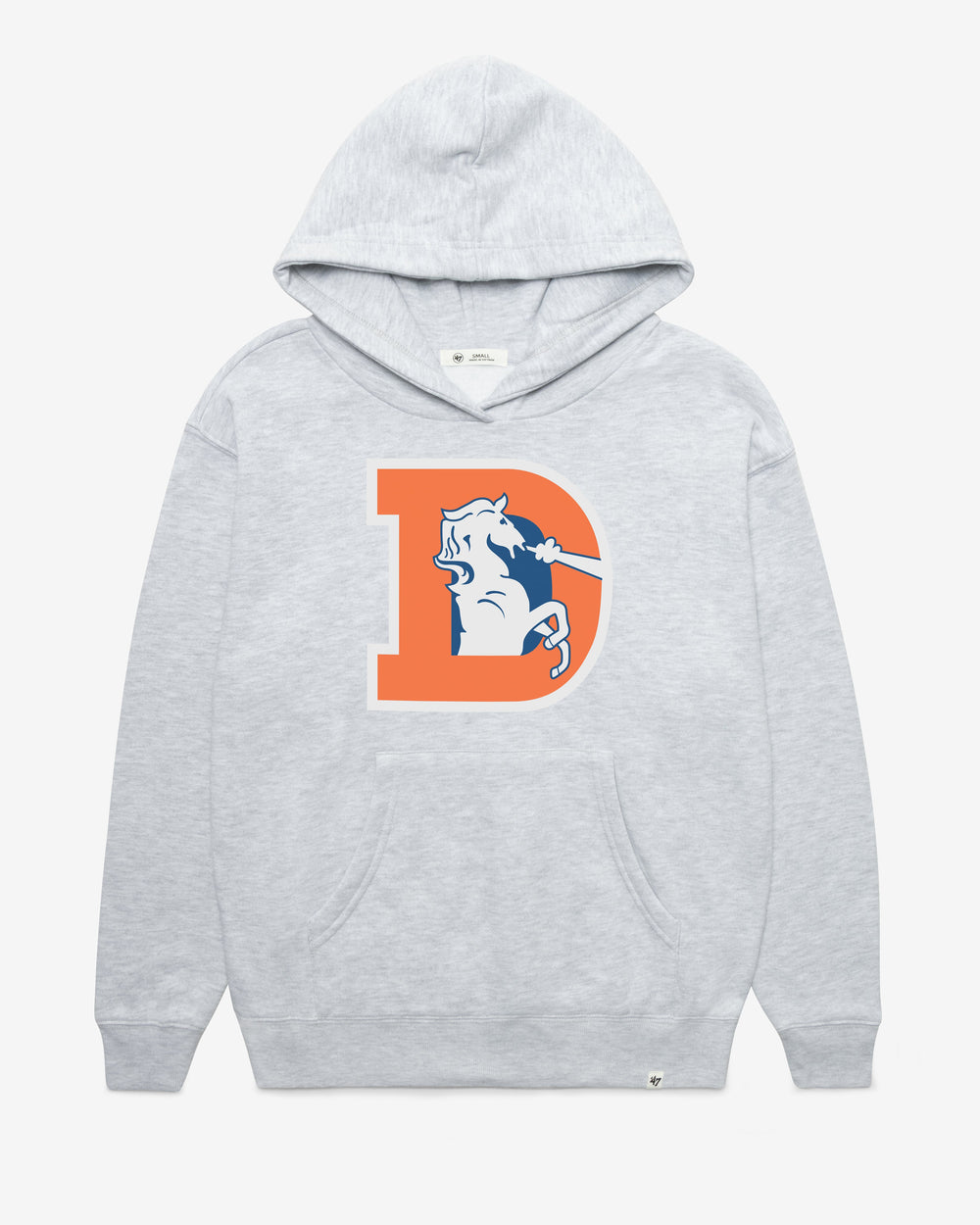 DENVER BRONCOS HISTORIC IMPRINT '47 NAOMI HOOD WOMENS RELAY GREY