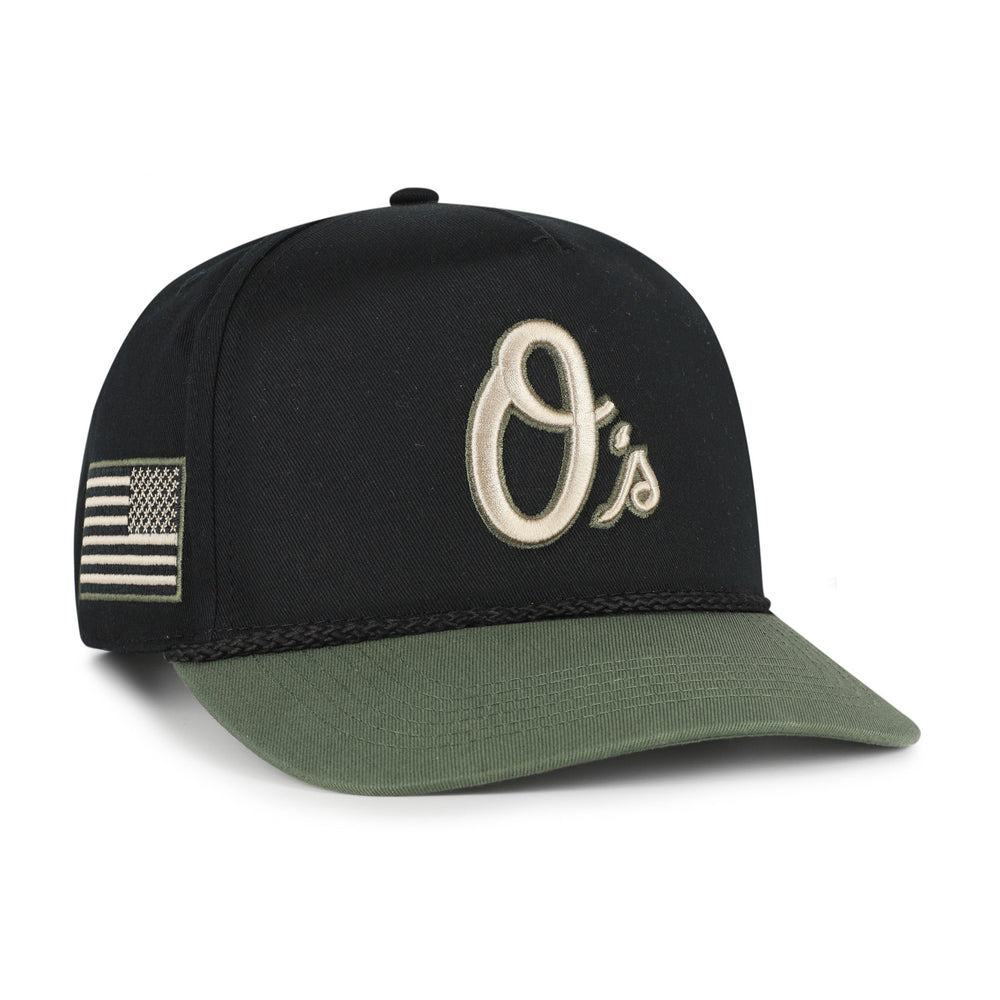 BALTIMORE ORIOLES KHAKI ACCENTS '47 HITCH BLACK