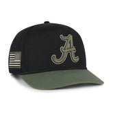 ALABAMA CRIMSON TIDE KHAKI ACCENTS '47 HITCH BLACK