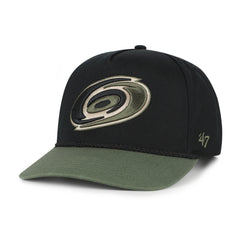 CAROLINA HURRICANES KHAKI ACCENTS '47 HITCH BLACK