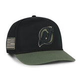 NEW JERSEY DEVILS KHAKI ACCENTS '47 HITCH BLACK