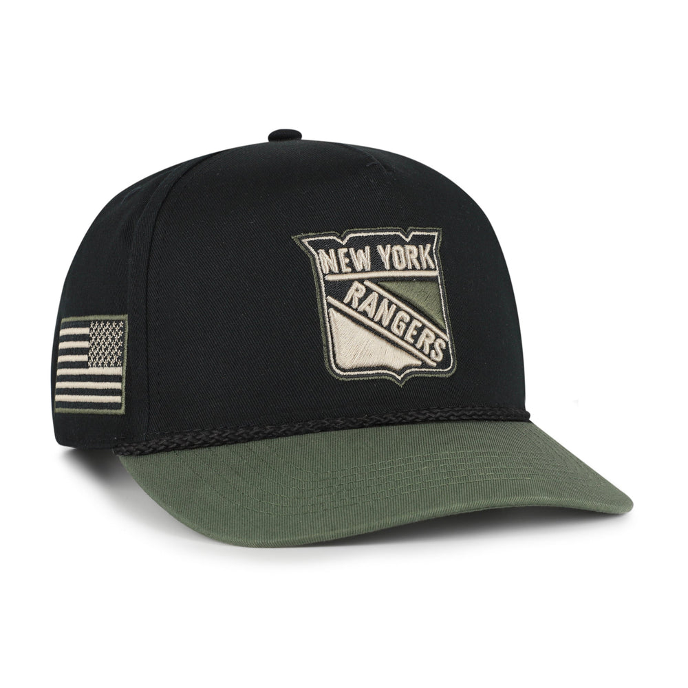 NEW YORK RANGERS KHAKI ACCENTS '47 HITCH BLACK