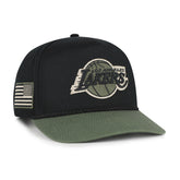 LOS ANGELES LAKERS KHAKI ACCENTS '47 HITCH BLACK
