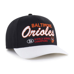 BALTIMORE ORIOLES COOPERSTOWN WORLD SERIES MULTI TIME '47 HITCH RF RELAXED FIT BLACK