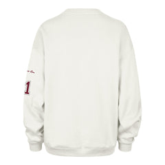 ALABAMA CRIMSON TIDE STONEY CLOVER LANE X '47 OVERSIZED GLITTER ARCH CREW WOMENS SANDSTONE