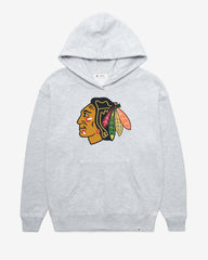 CHICAGO BLACKHAWKS IMPRINT '47 NAOMI HOOD WOMENS RELAY GREY