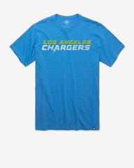 LOS ANGELES CHARGERS GRIT '47 SCRUM TEE BLUE RAZ