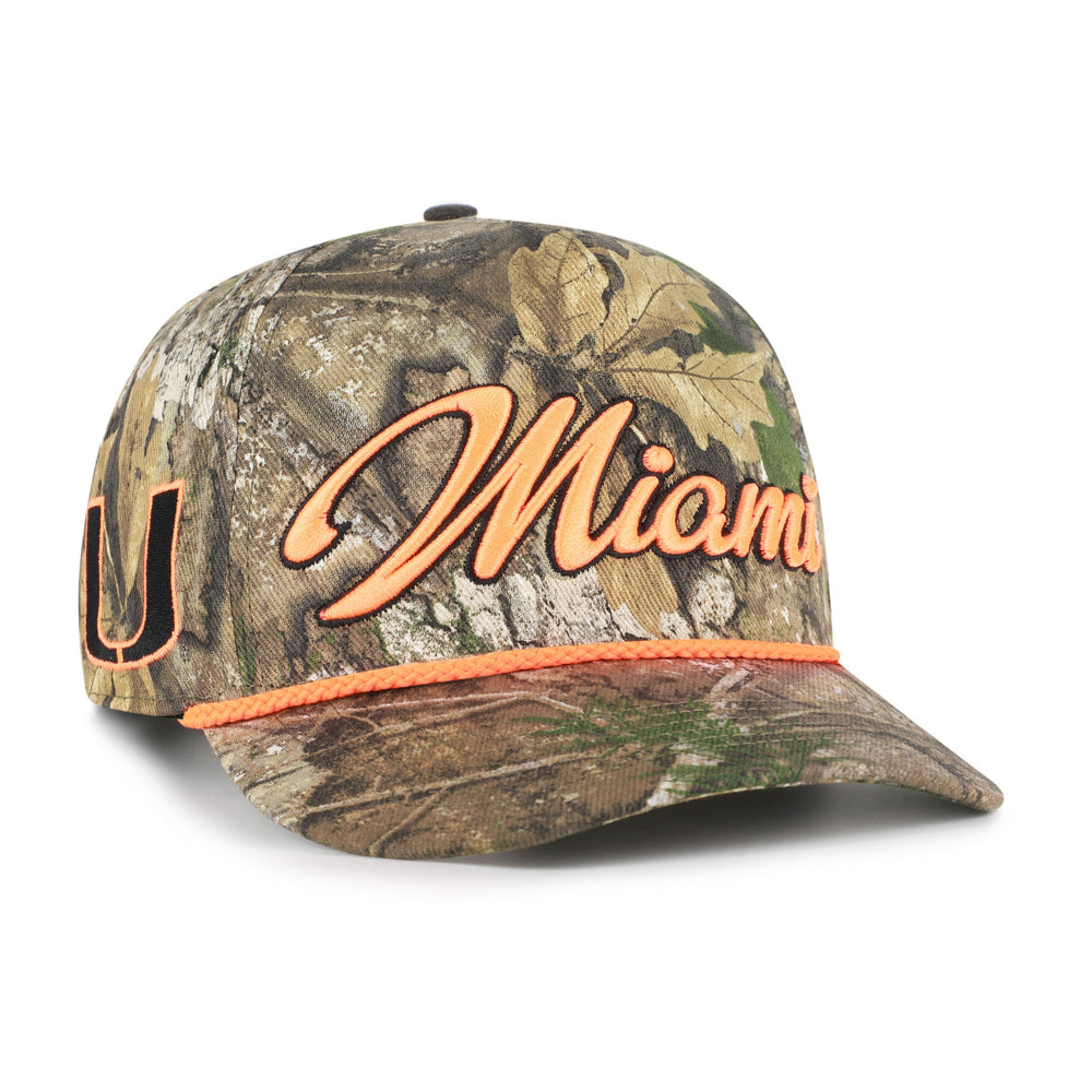 MIAMI HURRICANES OVERHAND SCRIPT REALTREE '47 HITCH REALTREE APX