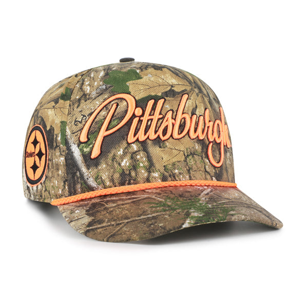PITTSBURGH STEELERS OVERHAND SCRIPT REALTREE '47 HITCH RELAXED FIT REALTREE APX
