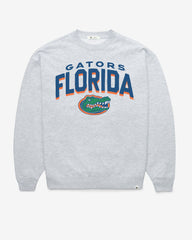FLORIDA GATORS CAMPUS ARCH CLOUD '47 OVERSIZED CREW WOMENS RELAY GREY