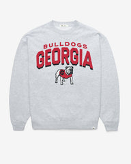 GEORGIA BULLDOGS CAMPUS ARCH CLOUD '47 OVERSIZED CREW WOMENS RELAY GREY