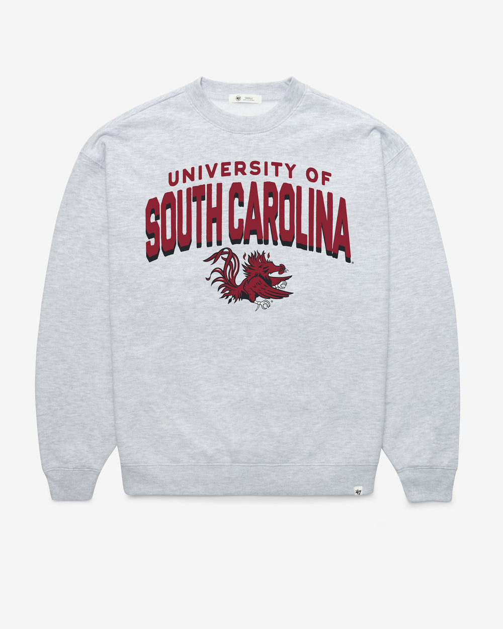 SOUTH CAROLINA GAMECOCKS CAMPUS ARCH CLOUD '47 OVERSIZED CREW WOMENS RELAY GREY