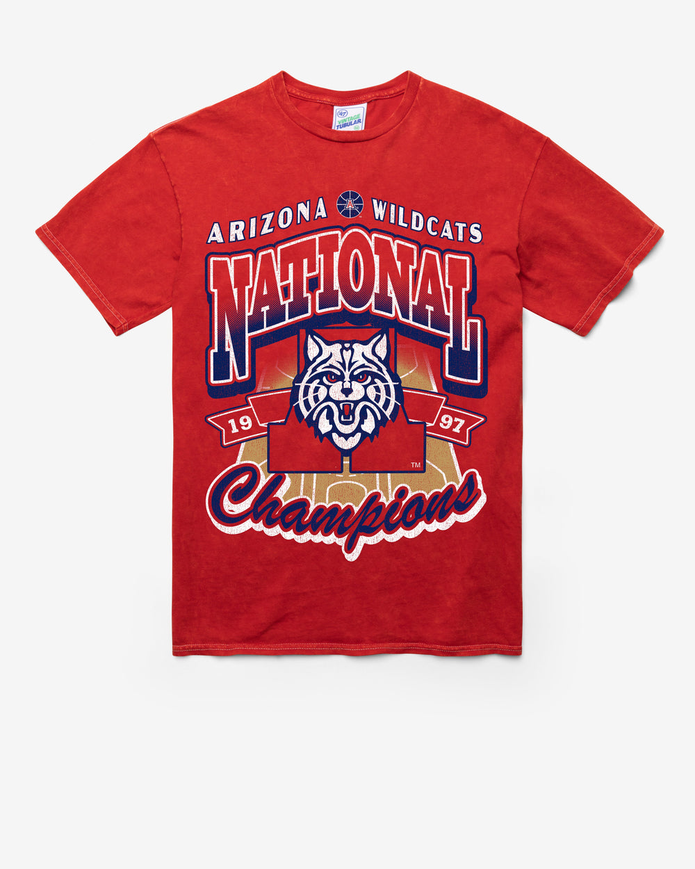 ARIZONA WILDCATS H-CHAMPS LOCKER VINTAGE '47 TUBULAR TEE DT RED
