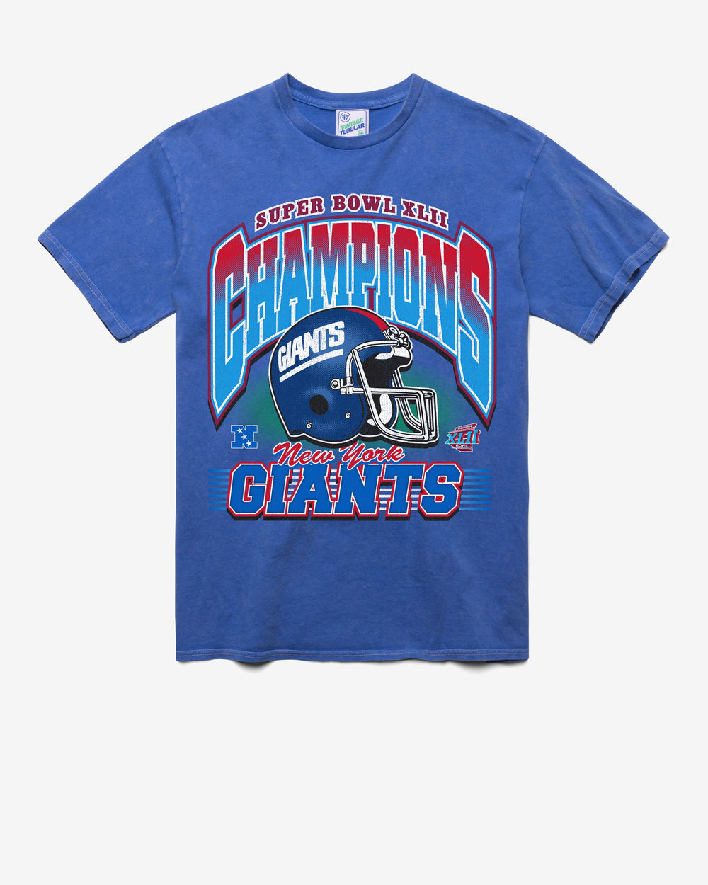 NEW YORK GIANTS LOCKER VINTAGE '47 TUBULAR TEE DT CALI BLUE
